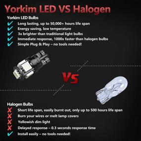 img 1 attached to 🚗 Yorkim 194 Green LED Bulbs – Super Bright T10 5th Gen LEDs for Car Interior, Dome, Map, Door Lights – Pack of 10