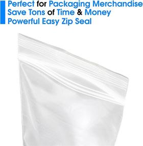 img 1 attached to 🛍️ 500 Count Reclosable Resealable Industrial Bags - Durable and Convenient Storage Solution