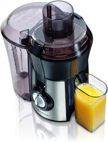 img 3 attached to Hamilton Beach 67608 Big Mouth Juice Extractor: Premium Stainless Steel (Discontinued) for Large Batches of Fresh Juice!