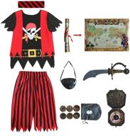 🏴 adorable pirate costume dress for 5-6 year olds logo