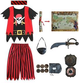 img 4 attached to 🏴 Adorable Pirate Costume Dress for 5-6 Year Olds