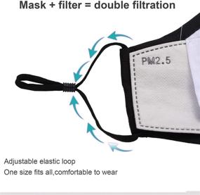 img 1 attached to 🔒 Adjustable Activated Dust Proof Filtration for Occupational Health & Safety: Personal Protective Equipment