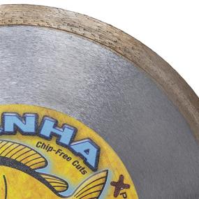 img 2 attached to 💎 7-Inch Delta Diamond Piranha Premium Tile Diamond Blade - Dry/Wet Cutting for Porcelain & Ceramic Tile, Stone - DM-7/8"-5/8" Arbor (7")