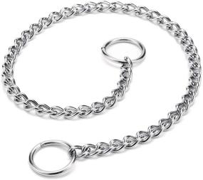 img 3 attached to Mogoko Stainless Steel Dog Choke 🐶 Chain Collar: Ultimate Pet Training and Walking Choker