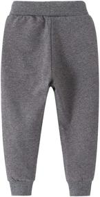 img 3 attached to Toddler Little Drawstring Elastic Sweatpants Boys' Clothing and Pants