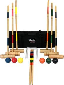 img 4 attached to 🏑 Discover the Exquisite Baden Deluxe Series Croquet Set for Unforgettable Outdoor Fun