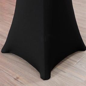 img 1 attached to 👰 Wedding Stretch Tablecloth: Cocktail Spandex Table Cover