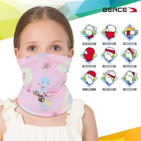 img 2 attached to BEACE Gaiter Bandanas Headband Dust Protection Boys' Accessories : Cold Weather