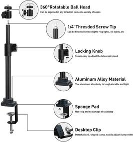 img 3 attached to SGRZDQ 14 5 27 5 Adjustable Tabletop Rotatable