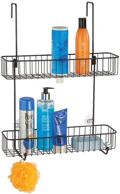mdesign bathroom hanging storage organizer bath for bathroom accessories 标志
