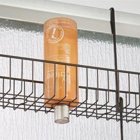 img 2 attached to mDesign Extra Wide Over-the-Door Shower Caddy for Bathroom Storage - Bronze