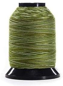 img 3 attached to 🧵 Finesse Deep Forest Green Quality Quilting Thread with Variegated Colors - 100% Polyester Mini-Cone, Stackable