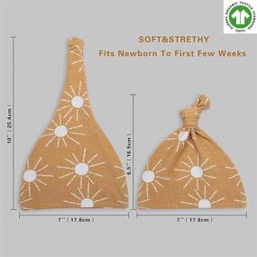 img 2 attached to Набор пеленок Miaoberry из органического хлопка для младенцев на муслине - Золотые богемные лучи Солнца, унисекс для мальчиков 🌞 и девочек - Горчично-желтый и оранжевые лучи Солнца - Идеальная одеялка для новорожденных в больницу - Унисекс для новорожденных