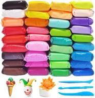 🎨 36 colors air dry clay for kids: magic modeling clay with tools -ultra lightweight diy clay for creative art & craft projects logo