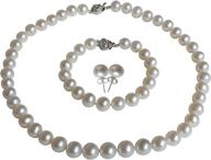 🌸 timeless elegance: pearl romance necklace - exquisite 8-8.5mm freshwater pearls for women's jewelry logo