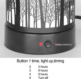 img 3 attached to 🕯️ Hituiter Electric Wax Melt Warmer with Timer: Ultimate Fragrance Warmer for Scented Wax Melts with Night Light Design - Classic Timer Setting (3/6/9 H) Ideal Home Accessory