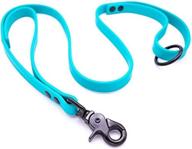 furbaby products biothane double handle dog training leash - heavy duty, waterproof & rust resistant swivel, suitable for pet, cats, puppy - sizes s, m, l, xl - ideal for small, medium, and extra large dogs logo