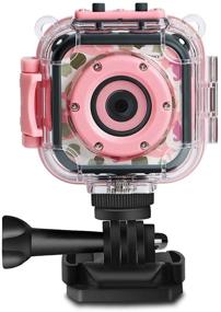 img 4 attached to 📸 PROGRACE Children Kids Camera: Waterproof HD Underwater Video Camera for Girls - 1080P Camcorder DV Toddler Camera - Perfect Birthday Learn Camera Toy with 1.77'' LCD Screen (Pink)