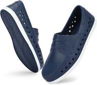 👞 anluke lightweight summer boys' sandals, navy blue - size 1 logo
