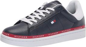 img 4 attached to Tommy Hilfiger Lewin Sneaker Black Men's Shoes in Fashion Sneakers