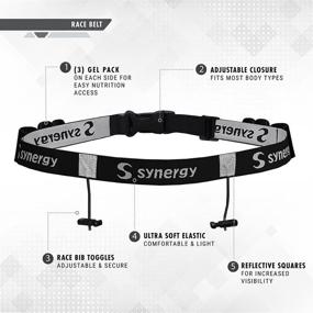 img 1 attached to 🏃 Ultimate Race Day Number Belt Combo Pack for Synergy Running/Triathlon Events