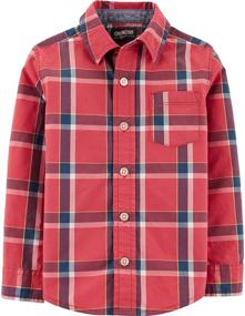 img 2 attached to 👕 Boys' Woven Buttonfront Shirt by OshKosh B'Gosh