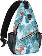 mosiso backpack daypack outdoor flamingo logo