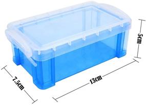 img 3 attached to BILLIOTEAM Stackable Translucent Container Organizer