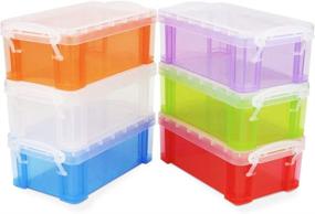 img 4 attached to BILLIOTEAM Stackable Translucent Container Organizer