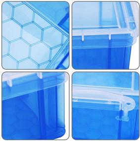 img 1 attached to BILLIOTEAM Stackable Translucent Container Organizer