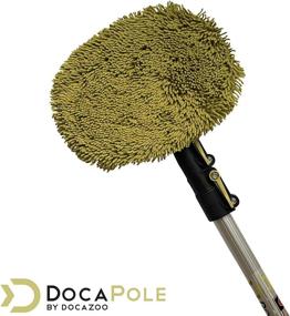 img 2 attached to 🧹 DocaPole Chenille Microfiber Wall Duster with Extension Pole Compatibility - High Reach Duster for Walls, Ceilings, and More - Washable Cleaning Cloth Included (Pole NOT Included)