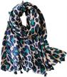 fenical leopard scarf animal cotton logo