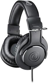 img 4 attached to Black Audio-Technica ATH-M20X Professional Headphones for Studio Monitoring