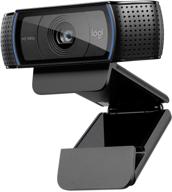 logitech c920x hd pro webcam - full hd 1080p/30fps video calling, stereo audio, light correction - compatible with skype, zoom, facetime, hangouts - for pc, mac, laptop, macbook, tablet (black) логотип