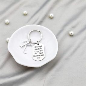 img 1 attached to 🔑 Personalized Keychain Initials: Perfect Valentines Gift for Husband, Boyfriend, or Boys - Trendy Jewelry and Pendants