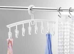 img 3 attached to Set of 3 White Clip & Drip Add-On Hangers by Whitmor for Efficient Drying and Space-Saving
