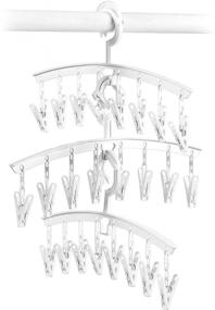 img 2 attached to Set of 3 White Clip & Drip Add-On Hangers by Whitmor for Efficient Drying and Space-Saving