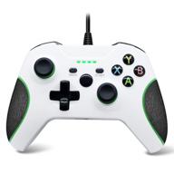 🎮 xbox one cable controller: wired gamepad for xbox one, xbox one x, xbox one s, xbox one elite & pc windows 10 (white) logo