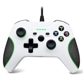 img 4 attached to 🎮 Xbox One Cable Controller: Wired Gamepad for Xbox One, Xbox One X, Xbox One S, Xbox One Elite & PC Windows 10 (White)