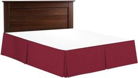 img 2 attached to Queen Corner Burgundy Cotton Quality Bedding