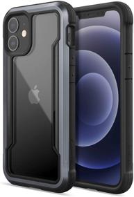 img 4 attached to 📱 Raptic Shield Case for iPhone 12 Mini - Shock Absorbing, Durable Aluminum Frame, 10ft Drop Tested, Black