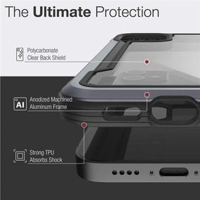 img 1 attached to 📱 Raptic Shield Case for iPhone 12 Mini - Shock Absorbing, Durable Aluminum Frame, 10ft Drop Tested, Black