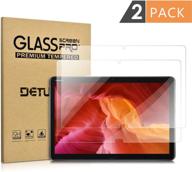 🔍 crystal clear tempered glass screen protector for huawei mediapad m5 lite 10 - 2 pack логотип