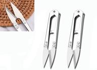 🧵 zittop 2pcs premium stainless steel sewing scissors clippers - efficient mini thread cutter for embroidery, stitching, and yarn crafts logo