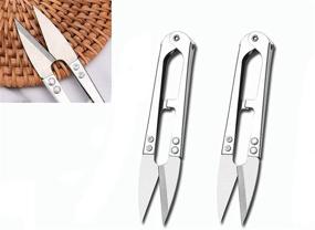 img 4 attached to 🧵 Zittop 2pcs Premium Stainless Steel Sewing Scissors Clippers - Efficient Mini Thread Cutter for Embroidery, Stitching, and Yarn Crafts