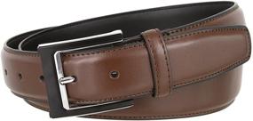 img 3 attached to Black Silver Buckle Genuine Leather Men's Accessories