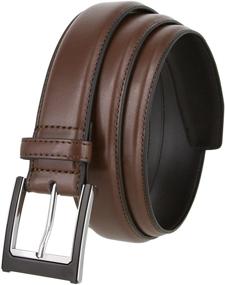 img 2 attached to Black Silver Buckle Genuine Leather Men's Accessories
