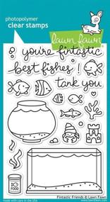 img 3 attached to Lawn Fawn Clear Stamps Fintastic