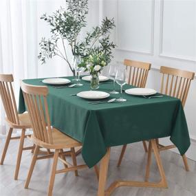 img 2 attached to 🌟 Maxmill Jacquard Tablecloth: Resistant to Wrinkles & Stains, Ensuring Long-lasting Elegance