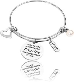 img 3 attached to RUNXINTD Bracelet Cousins Jewelry Silver Bracelet